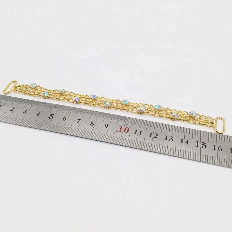 New Bikini Decorative Metal Chain Gold Rhinestone Bikini Swimwear Connectors