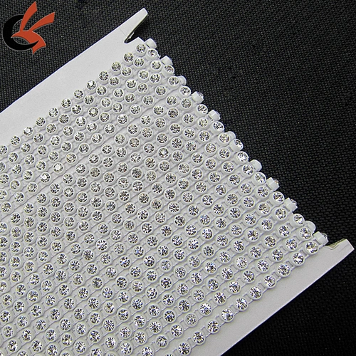 plastic clear rhinestone banding trimming