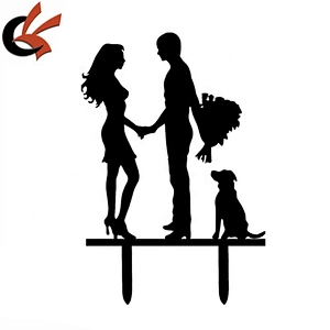 lovely Acrylic cake topper used for wedding anniversary cake