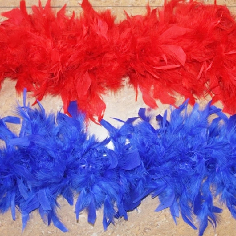 2 meters christmas stage decoration christmas party red colored artificial turkey ruff feather boa