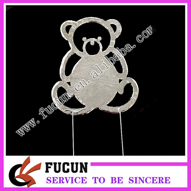 Wholesale New items Hot sale Diamante bear cake topper for child party