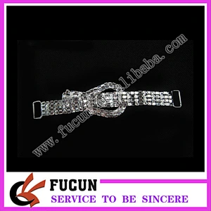 Crystal Rhinestone Bikini Connector Buckle Metal Chain For Swimwmming Wear