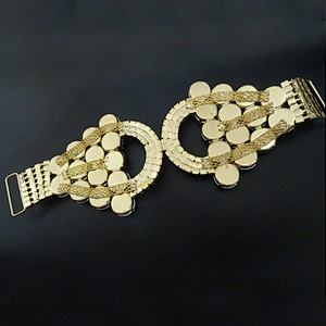 Hight Quality Guarantee Crystal Gold Glass Bra Flexional Rhinestone Bikini Connector Wholesale