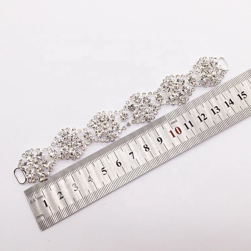 fashion jewelry silver rhinestone stage bikini connector for swimwear show