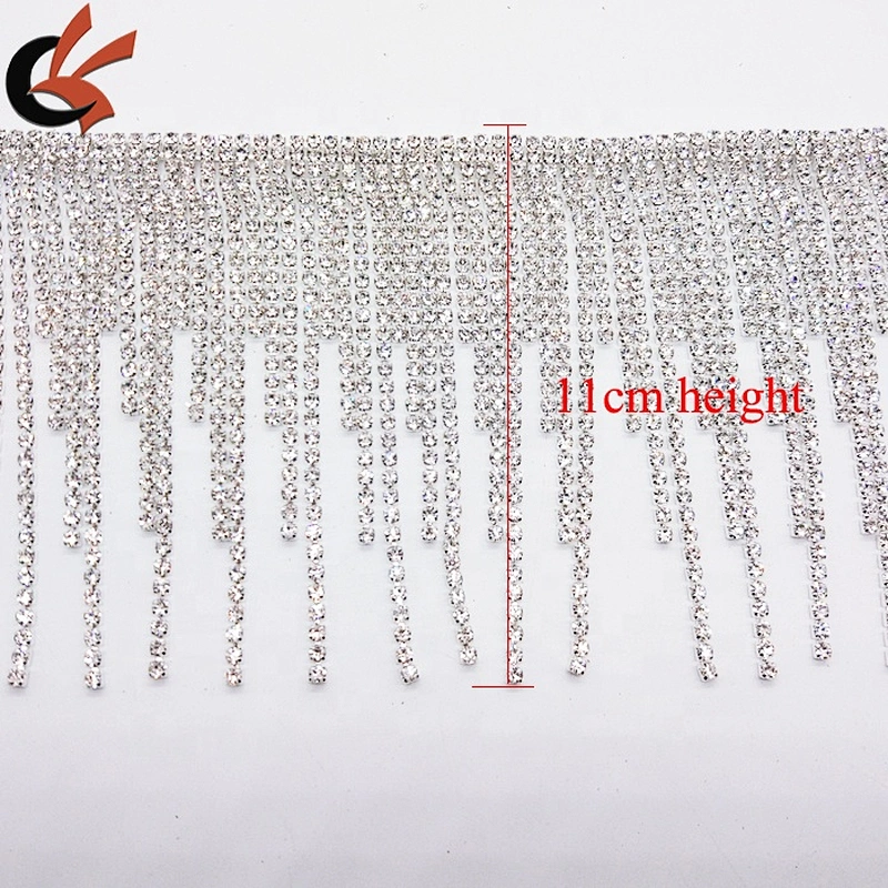 Wholesale DIY Costume Appliques AB Rhinestone Trim in The Yard