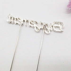 Diamante Favors Engagement Wedding Anniversary Cake Topper for Decoration
