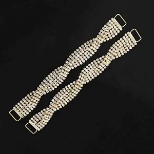new style bling metal gold plating diamond crystal bikini connector