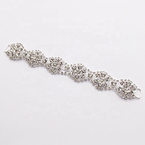 fashion jewelry silver rhinestone stage bikini connector for swimwear show