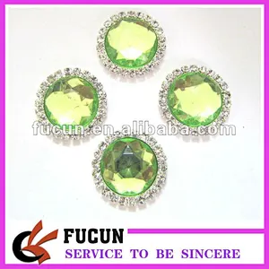 Decorative button acrylic stone with diamond/acrylic crystal stone