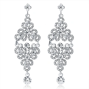 2019 fashion rhinestone jewellery crystal rhinestone ladies earrings