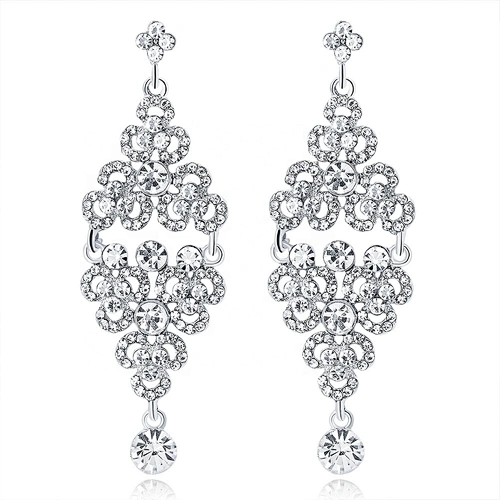 2019 fashion rhinestone jewellery crystal rhinestone ladies earrings