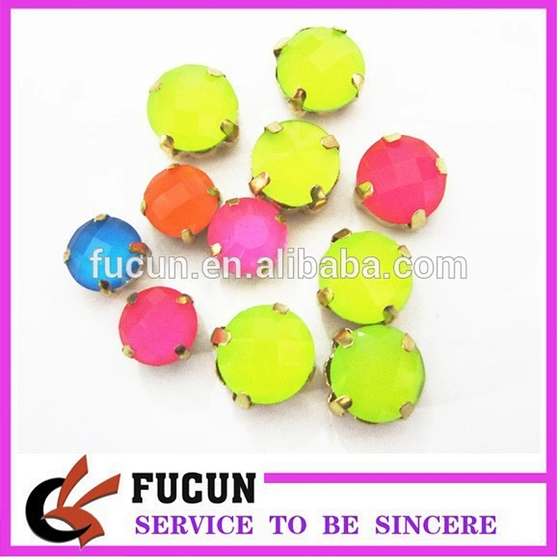 colors rhinestone with metal setting