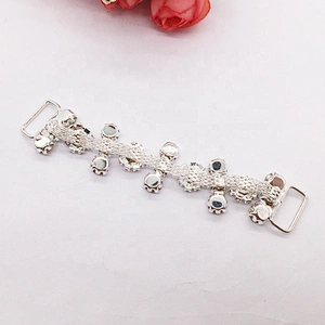 fashion flower design sexy swimsuits rhinestone bikini connectors for beauty contest