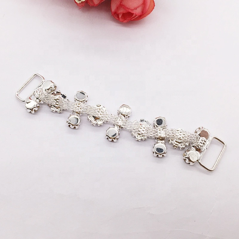 fashion flower design sexy swimsuits rhinestone bikini connectors for beauty contest