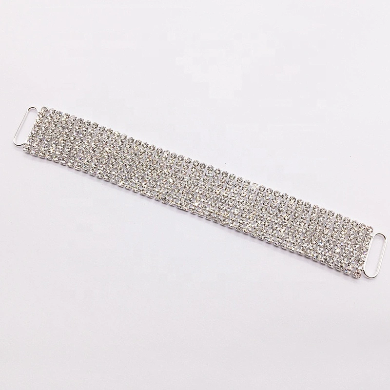 2020 new arrival style sexy lady rhinestone bikini decorative 8 rows crystal bikini connector