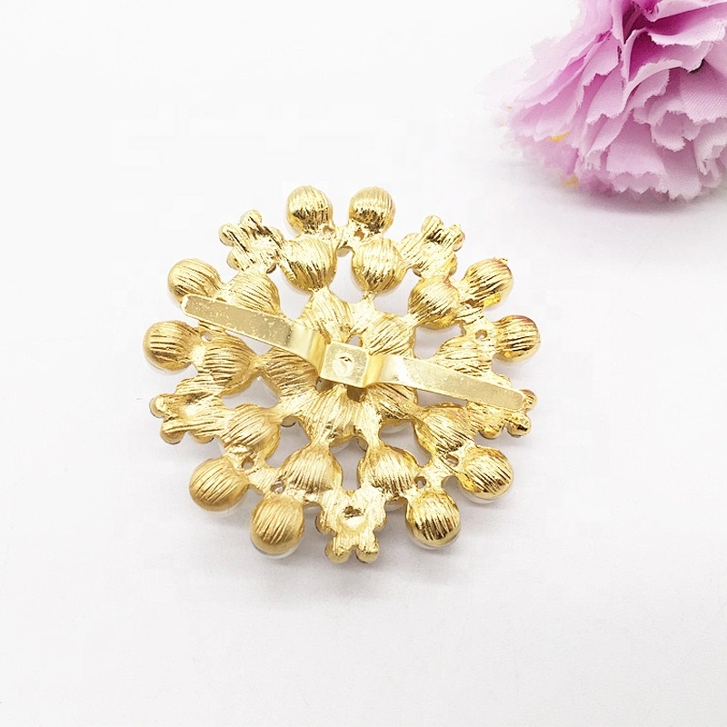 ladies women fancy flower sandal decoration pearl jewelry buckle for shoes