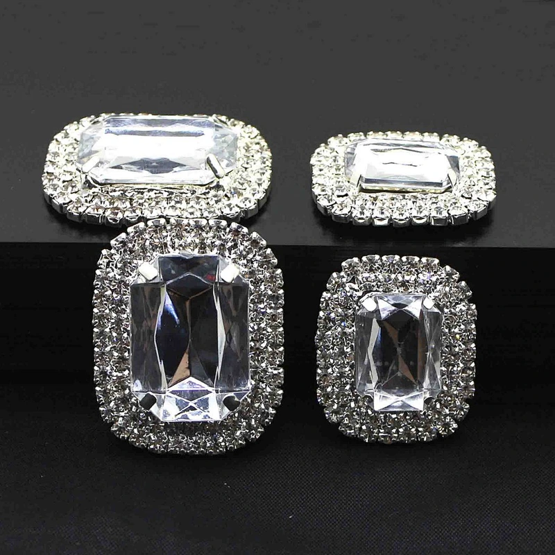New design Bridal Crystal Rhinestone Brooch For Wedding Invitation Cards decoration