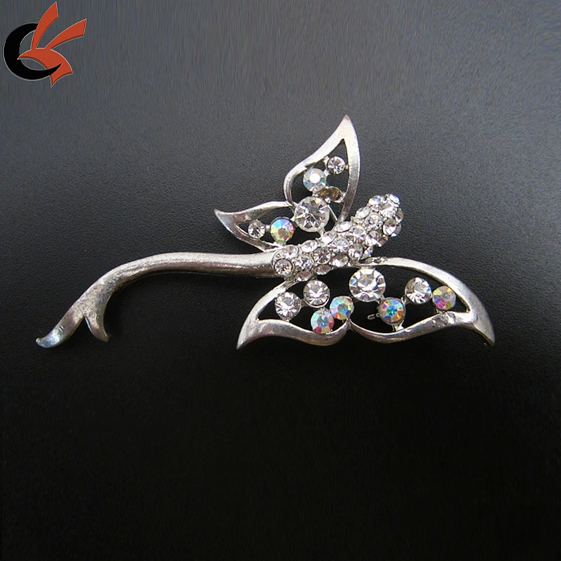 wholesale little butterfly rhinestone brooch for decoration