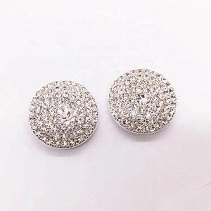 Cheap Price Custom Silver Shoes Accessories Rhinestone Shoe Buckle Guangzhou Factory