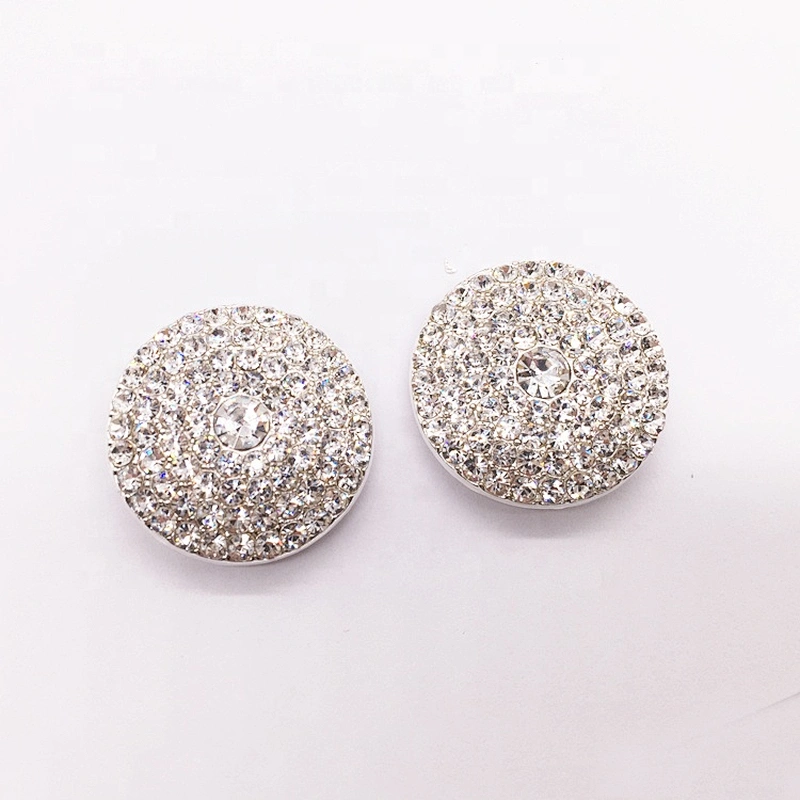 Cheap Price Custom Silver Shoes Accessories Rhinestone Shoe Buckle Guangzhou Factory