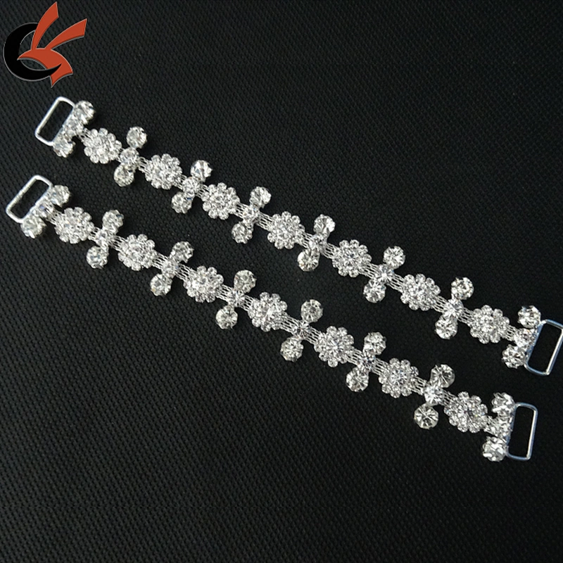 Flower Czech Crystal Rhinestone Trim Rhinestone Connector