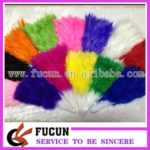 white feather fan(21pcs plastic skeleton )