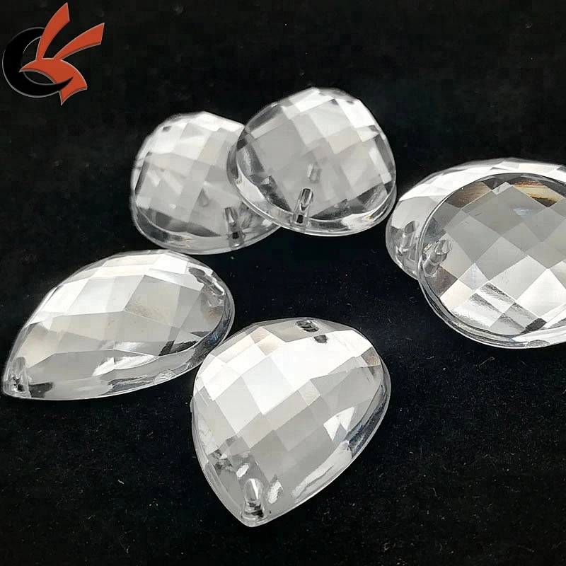 Acrylic Crystal Round Faceted Flat Back Rhinestones Beads DIY