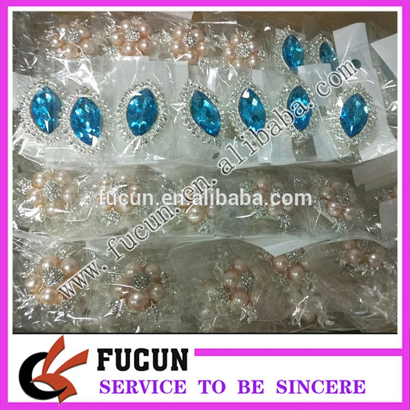 shiny beautiful factory price crystal women scarf buckle clip wholesale
