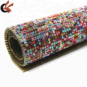 Hot Fix Rhinestone Mesh Iron On Crystal Mesh Trimming