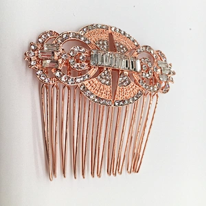 Fashion New design Handmade Wedding Bridal Bride Hair Accessories Flower Crystal Hair Comb