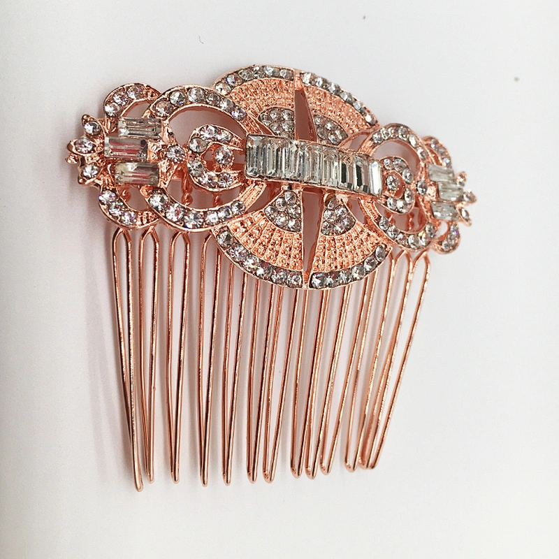 Fashion New design Handmade Wedding Bridal Bride Hair Accessories Flower Crystal Hair Comb