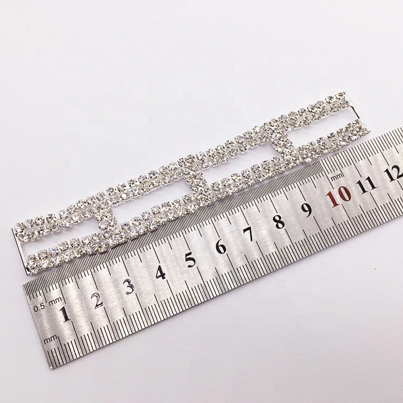 Hot Sale Silver Crystal Rhinestone Bikini Connectors For Swimming Wear Bikini Accessories