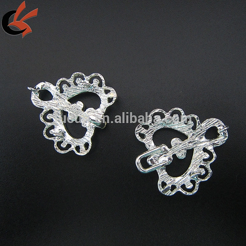 silk pair rhinestone buckles for wedding box