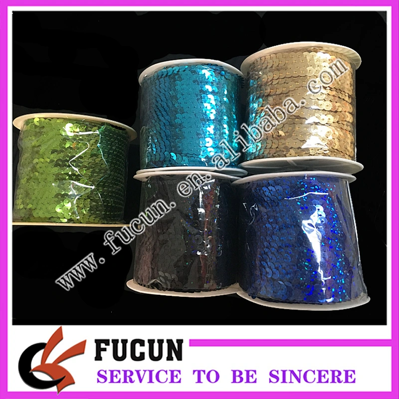 China Factory Wholesale bulk fabric loose PVC,PET sequins roll for garment