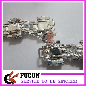 Hot sale rhinestone headband long straight middle bikini connector