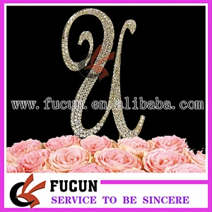 Gold Or Silver Frozen Wedding Favors Rhinestone Cake Toppers For Wedding Centerpieces