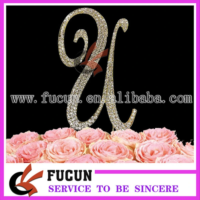 Gold Or Silver Frozen Wedding Favors Rhinestone Cake Toppers For Wedding Centerpieces