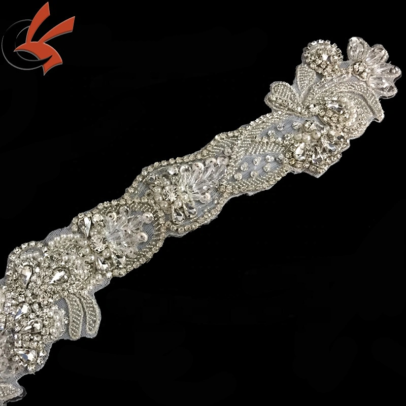 Wedding Dresses Sash Rhinestone Applique DIY Bling Bridal Wedding Crystal Belt