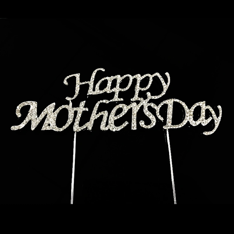 Happy mother day festival crystal decoration cake accessories cake topper