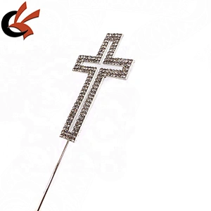 Baptism cake decoration small cross rhinestone cake topper