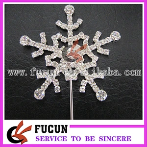 wedding favor crystal snowflake cake decorating supplies cake topper wholesale