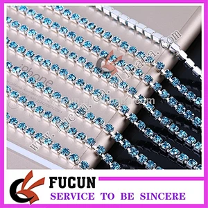 2016 Wholesale Rhinestone Cup Chain Fancy Bridal Rhinestone cup Chain
