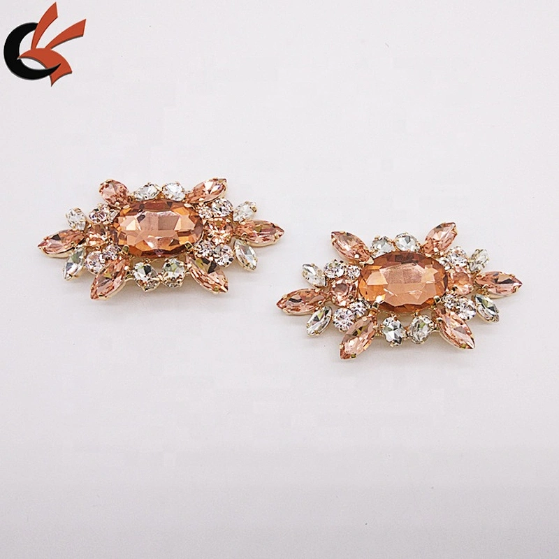 New arrival fashion crystal rhinestone shoe buckles shoe accessories