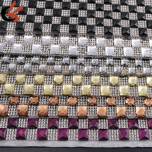 Hot Fix Rhinestone Mesh Iron On Crystal Mesh Trimming