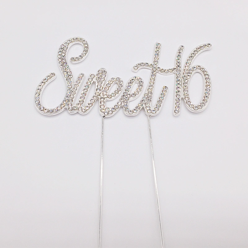 Cake Decorating Supplies Theme Birthday Party Rhinestone Sweet 16 Birthday Cake Topper Wholesale