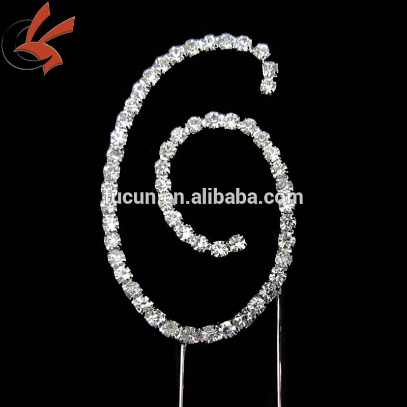 New BLING SILVER Rhinestone Crystal Monogram Wedding CakeTopper