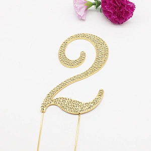 gorgeous wedding invitations gold diamante cake numbers topper for wedding decorations