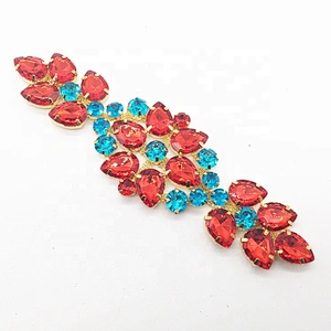 Rhinestone Main Acrylic Stone body chain jewelry applique for women dress