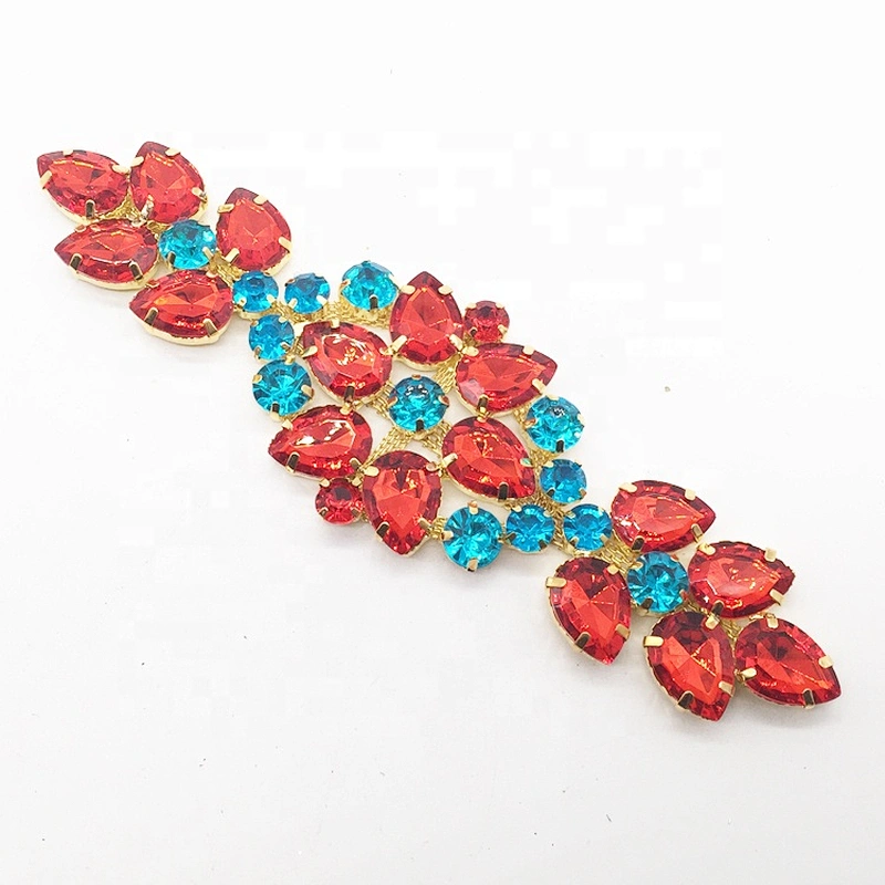 Rhinestone Main Acrylic Stone body chain jewelry applique for women dress