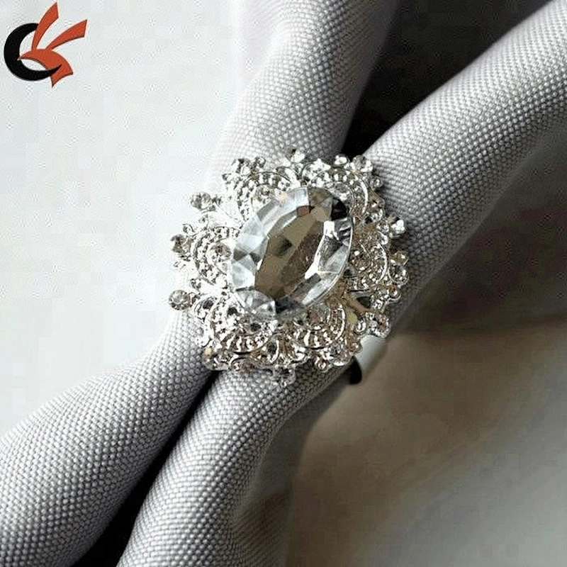 Crystal acrylic napkin ring for Embellishing a Holiday Table or Display